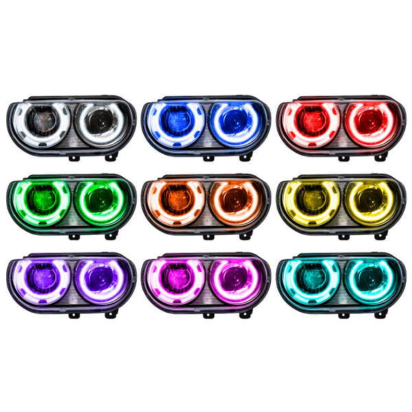 Oracle 08-14 Compatible with Dodge Challenger SMD HL (HID Style) ColorSHIFT SEE WARRANTY 7132-330