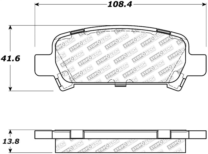 StopTech Street Select Brake Pads Front/Rear 305.077