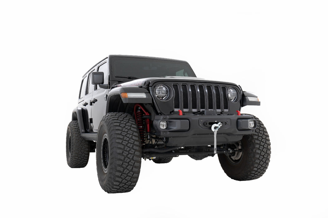 Rough Country Winch Mounting Plate Modular Steel Oe Bumper compatible with Jeep Wrangler Jl (18-23) 10652