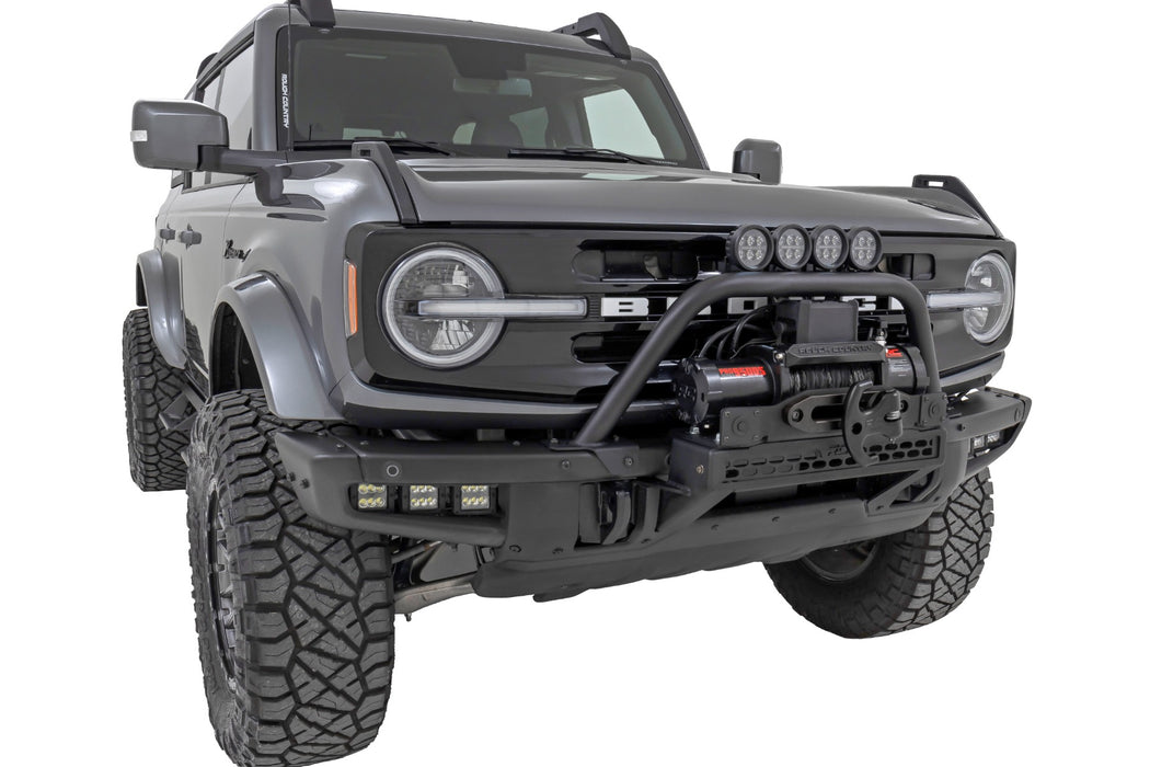 Rough Country Safari Bar 12" Led Light Bar Black Dual Row Oe Modular Steel Ford Bronco (21-23) 51118