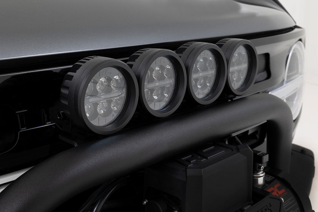 Rough Country Safari Bar 12" Led Light Bar Black Dual Row Oe Modular Steel Ford Bronco (21-23) 51118