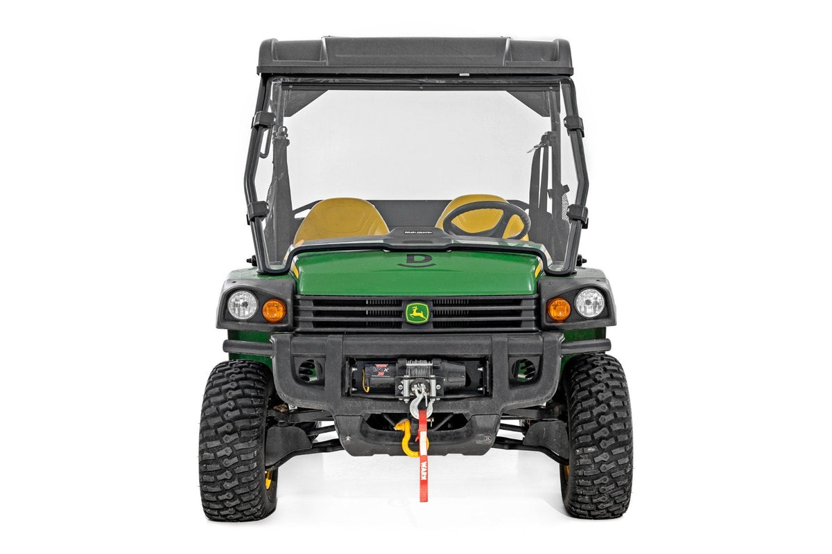 Rough Country Full Windshield Scratch Resistant John Deere Gator 825I Fits John Deere Gator HPX 4x4, John Deere Gator XUV 620i 4x4 & more (2004-2025) 98122270
