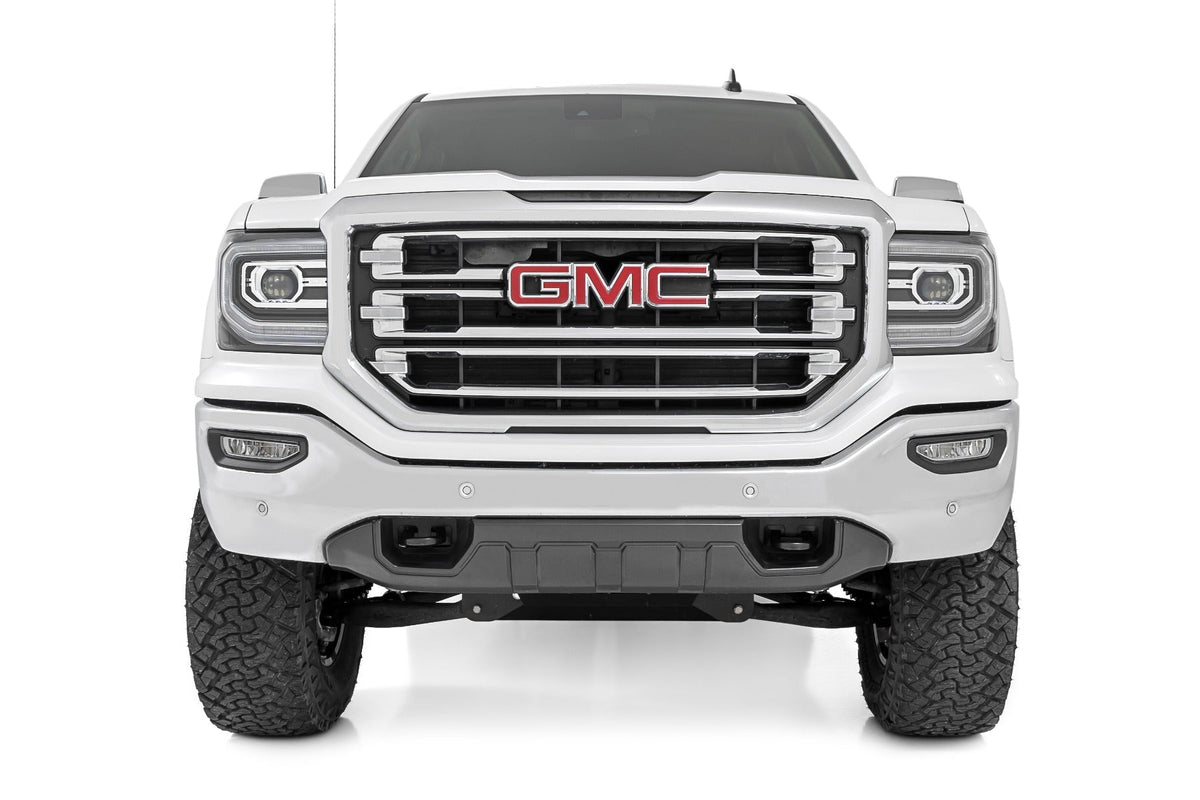 Rough Country 7 Inch Stamped Steel Lca Lift Kit Forged Uca Bracket M1 Struts/M1 Fits Chevy/GMC 1500 (16-18) 11640