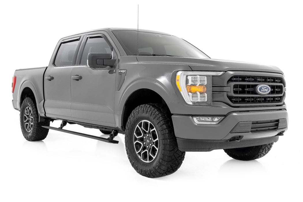 Rough Country Power Running Boards Lighted Crew Cab Ford F-150/F-150 Lightning/Raptor/Super Duty (15-23) PSR71520