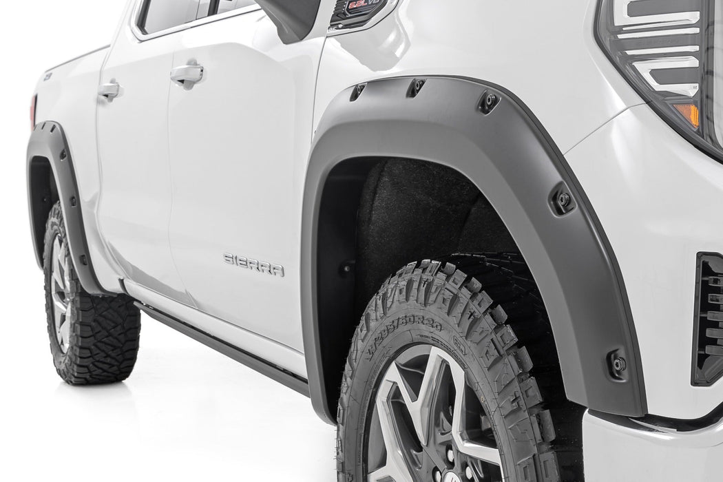 Rough Country Pocket Fender Flares Gan Silver Ice Metallic fits gmc Sierra 1500 (19-23) F-C11950A-GAN