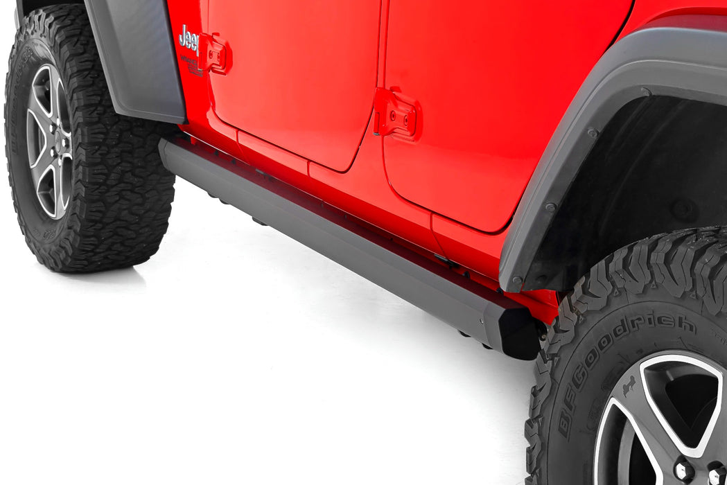 Rough Country Power Running Boards Lighted 4 Door compatible with Jeep Wrangler Jl (18-23) PSR610430