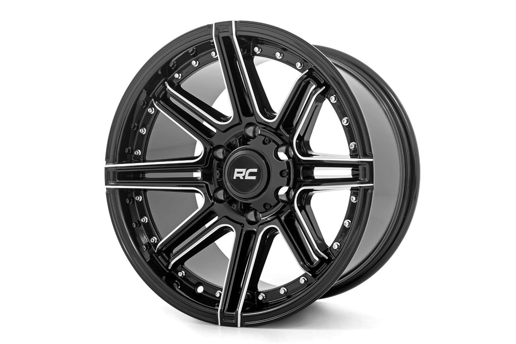 Rough Country 88 Series Wheel One-Piece Gloss Black 22X10 8X6.519Mm 88221010