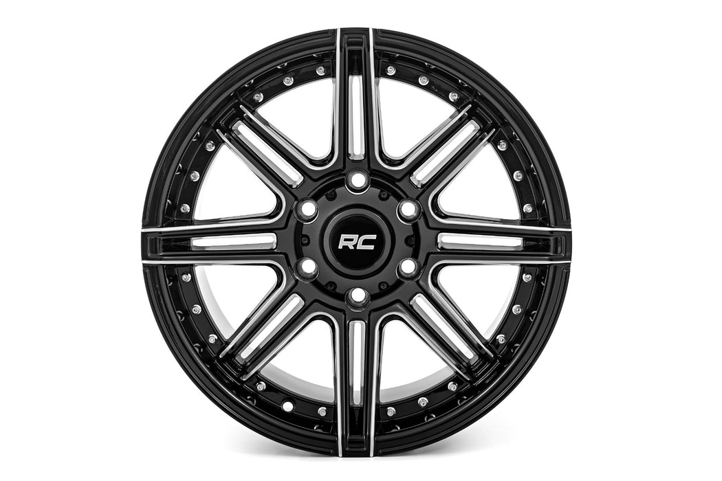 Rough Country 88 Series Wheel One-Piece Gloss Black 20X10 8X18019Mm 88201006