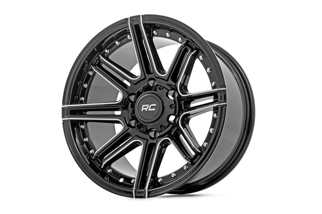 Rough Country 88 Series Wheel One-Piece Gloss Black 17X8.5 6X5.512Mm 88170912