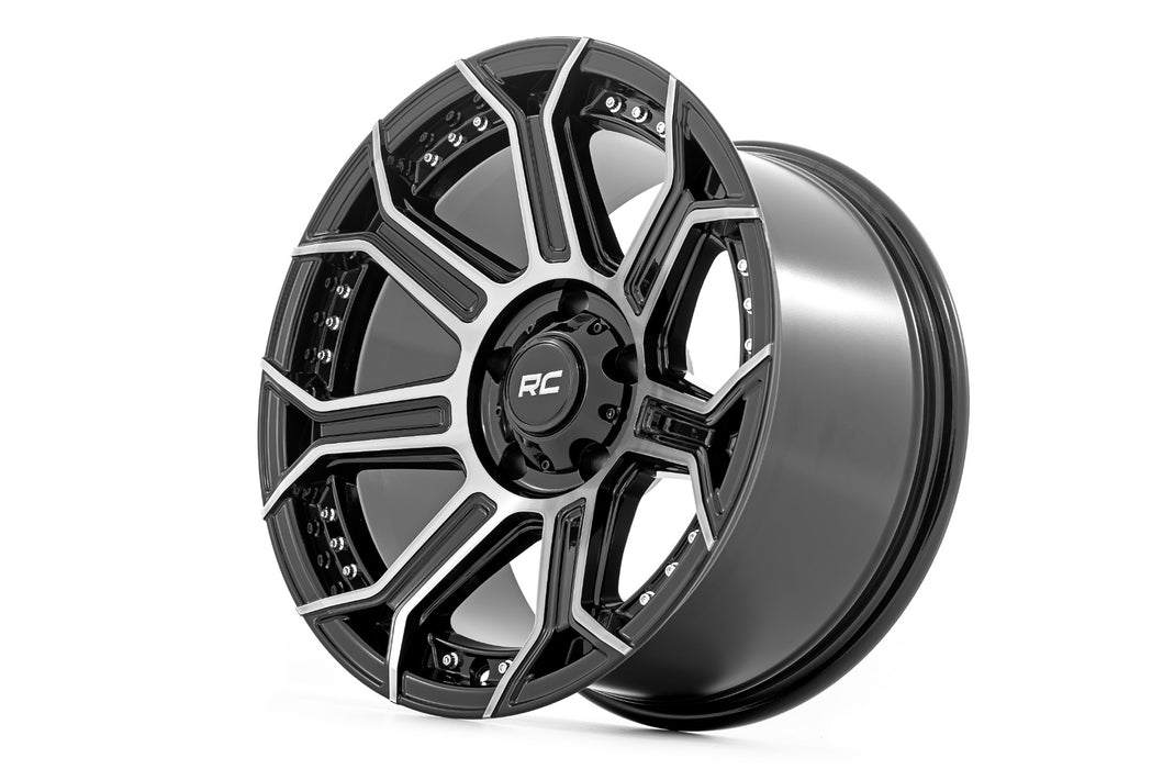 Rough Country 89 Series Wheel One-Piece Black Machined Gun Metal 17X9 6X135 12Mm 89170917