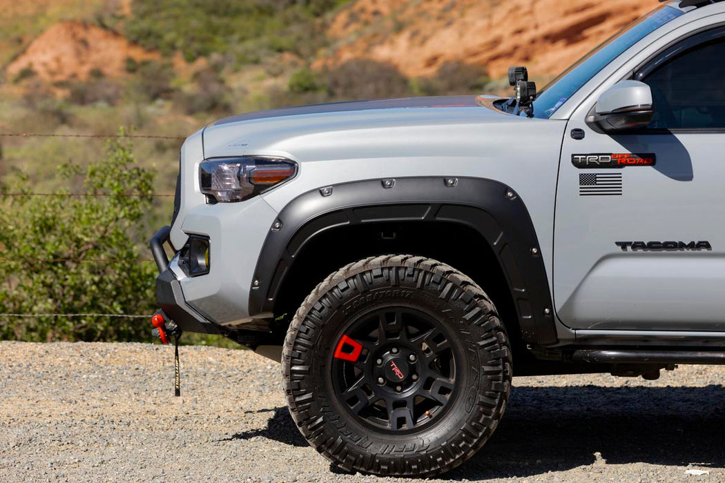 Rough Country Defender Pocket Fender Flares Fits toyotaTacoma 2WD/4WD (2016-2023)