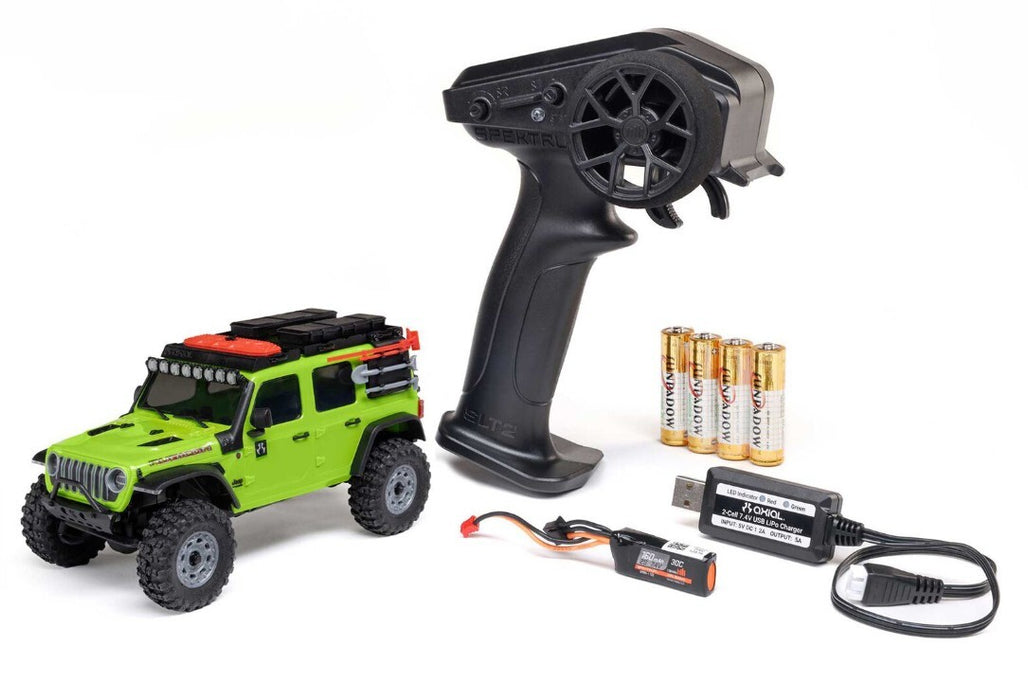1/30 Jeep Wrangler JLU 4X4 RTR Rock Crawler Battery & Charger Included Green