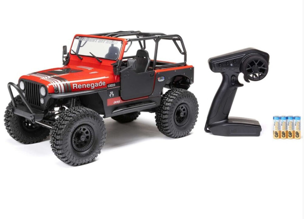 1/10 SCX10 III Jeep CJ-7 4X4 RTR Brushed Rock Crawler, Red