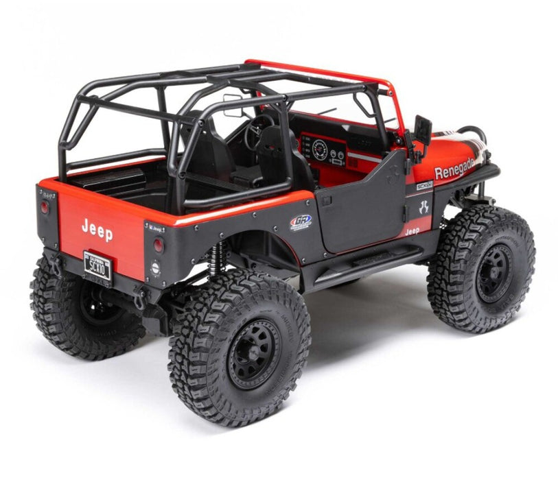 1/10 SCX10 III Jeep CJ-7 4X4 RTR Brushed Rock Crawler, Red
