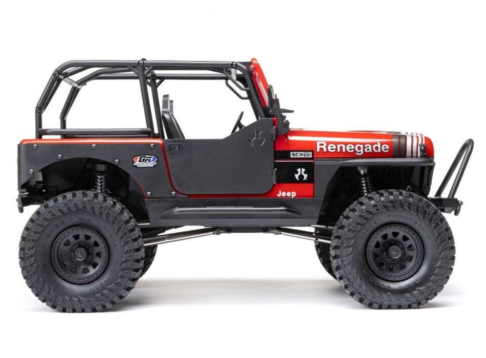 1/10 SCX10 III Jeep CJ-7 4X4 RTR Brushed Rock Crawler, Red