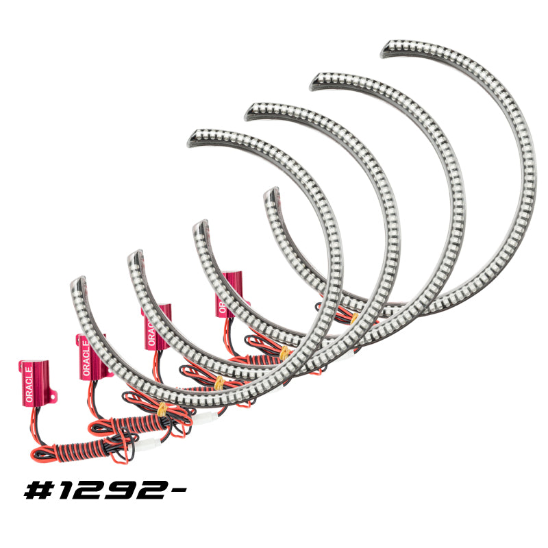 Oracle Fits Dodge Challenger 08-14 LED Waterproof Halo Kit Red See Warranty 1292-003