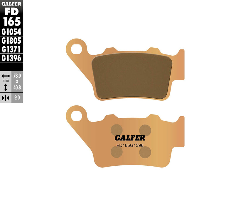 Galfer HH Sintered Brake Pads (Rear G1396) Compatible with 94-02 KTM 250SX