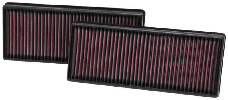 K&N Replacement Air Filter 12.563in O/S Length x 5.25in O/S Width x 1.625in H (Inc 2 Filters) 33-2474