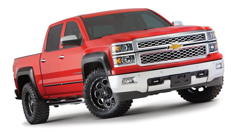 Bushwacker 14-16 Chevy Silverado 1500 Extend-A-Fender Style Flares 4pc Black 40963-02