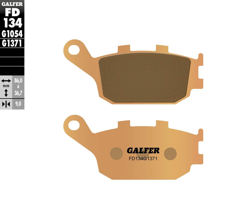 Galfer HH Sintered Brake Pads (Rear G1371) Compatible With 03-16 YAMAHA YZF-R6