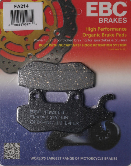 EBC Brakes FA214 Disc Brake Pad Set