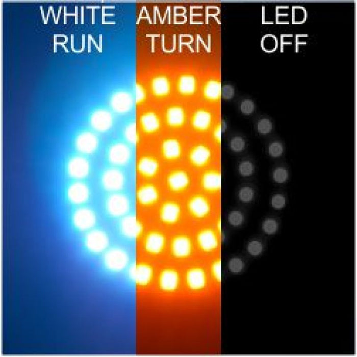 Letric Lighting Cvo Dlx Switchbacks Wht/Amb LLC-DJSWA