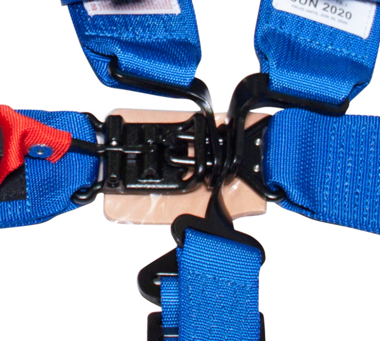 NRG SFI 16.1 5PT 3in. Seat Belt Harness / Latch Link Blue SBH-5PCBL