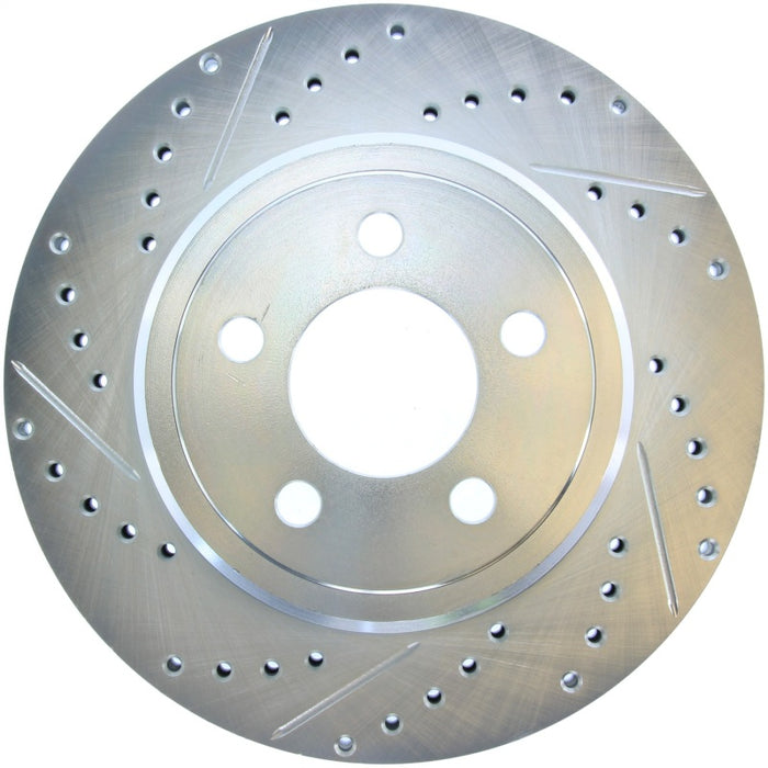 StopTech Select Sport 2011-2012 Compatible with Dodge Challenger RT Drilled and Slotted Rear Right Brake Rotor 227.63062R