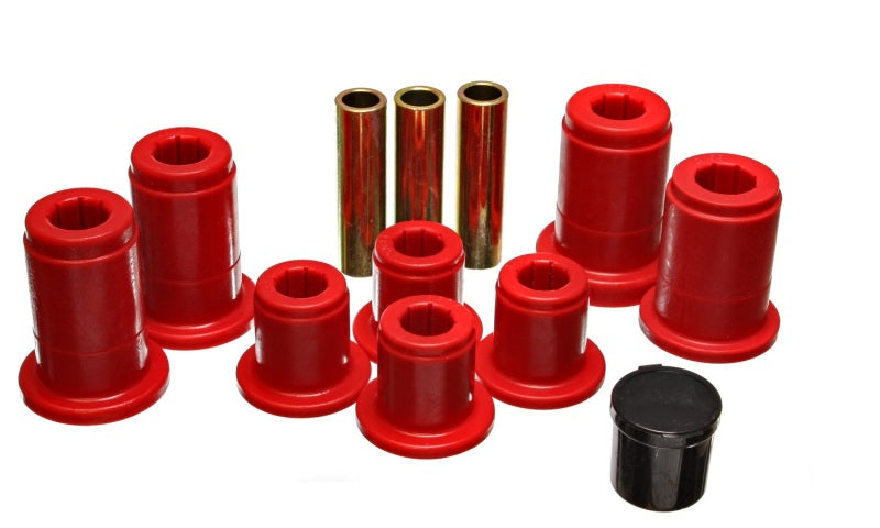 Energy Suspension Frt Control Arm Bushing Set Red 4.3168R