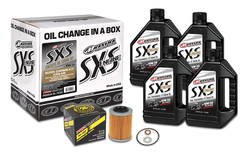 Maxima SXS Can-Am Oil Change Kit 10W-50 Full-Synthetic Maverick X3 90-219013-CA