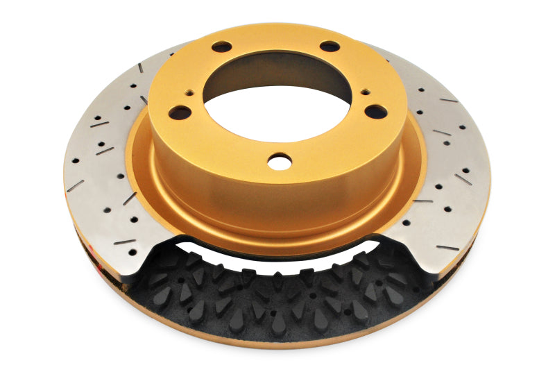 DBA 06-12 Chevrolet Corvetted Z06 4000 Series Drilled and Slotted Rear Rotor 42993BLKXS