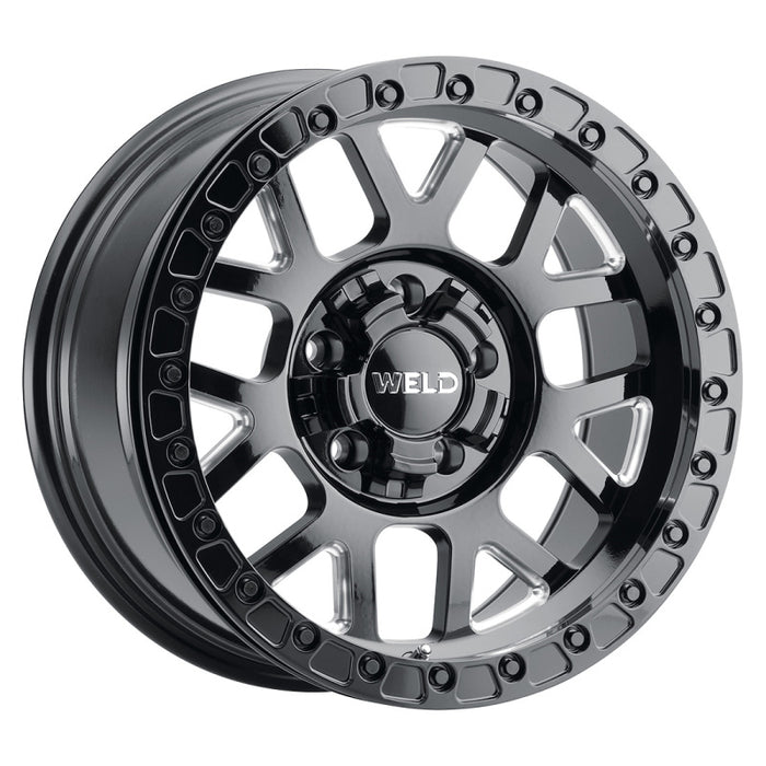 Weld Off-Road W902 17X9.0 Cinch Beadlock 6X135 6X139.7 ET-12 BS4.50 Gloss Black MIL 106.1 W90279098450