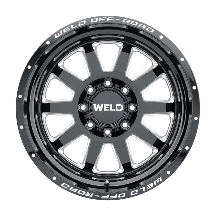 Weld Off-Road W102 20X9.0 Stealth 8X180 ET00 BS5.00 Gloss Black MIL 124.3 W10209018500