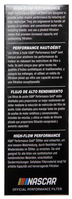 K&N Performance Oil Filter for 14-17 Compatible with Dodge Durango 3.6L / 14-17 compatible with Jeep Grand Cherokee 3.6L HP-7026