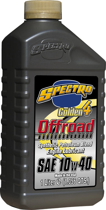 Spectro L.OB14 Golden Offroad Semi-Syn 4T - 10W40-1lt. - 12/Case