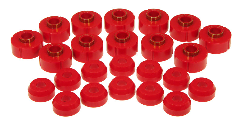 Prothane 63-91 compatible with Jeep Wagoneer Body Mount Red 1-106