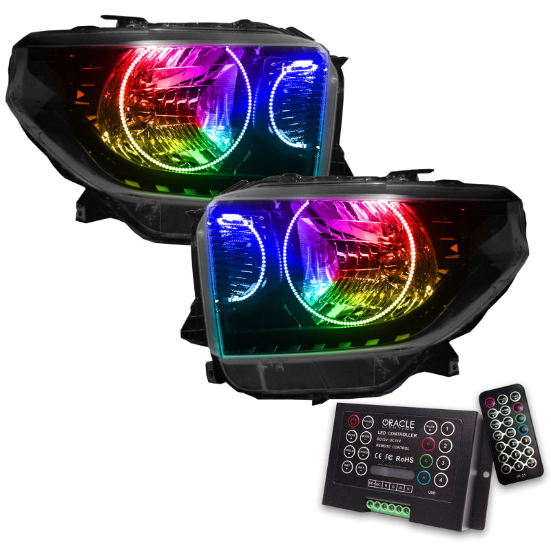 Oracle 14-17 Toyota Tundra SMD HL Dual Halo Kit ColorSHIFT w/ 2.0 Controller SEE WARRANTY 7204-333