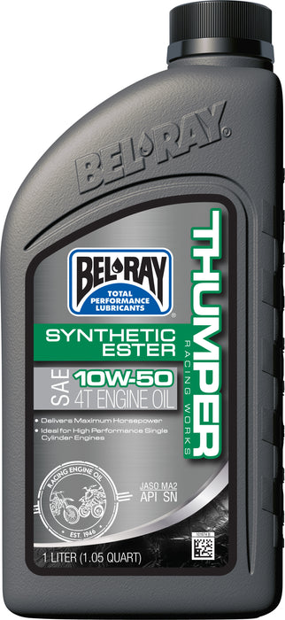 Bel-Ray 99550-B1LW Thumper Racing Works Synthetic Ester 4T Engine Oil, 12 x 1L Bottle