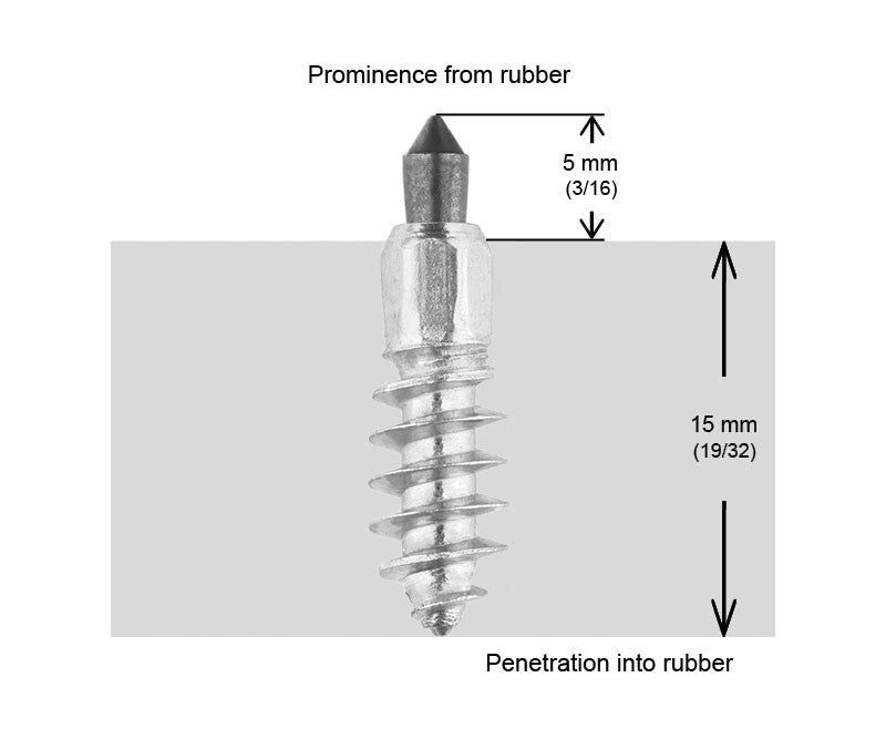 3/4"-20MM STANDARD SCREW STUDS QTY 150