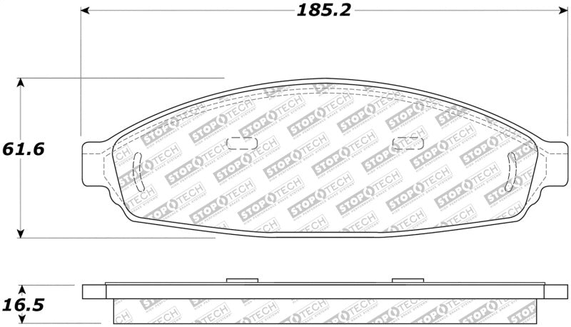 StopTech Street Select Brake Pads Front 305.0931