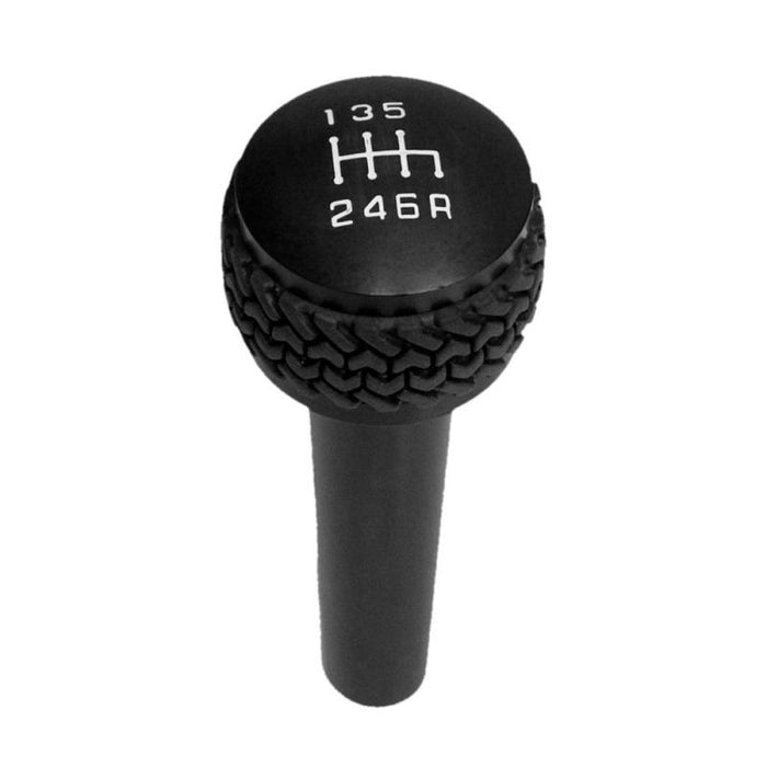 DV8 Offroad 2005-2010 compatible with Jeep TJ/JK 6-Speed Shift Knob Black Finish D-JP-180012-BK