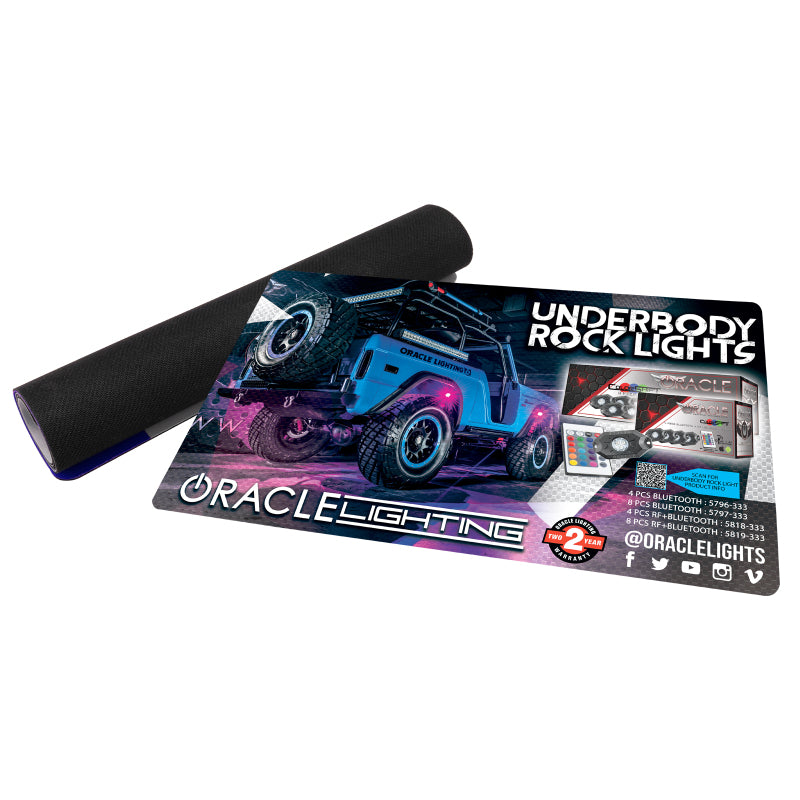 Oracle Neoprene Counter Mat 24in x 14in Rock Light Design SEE WARRANTY 8077-504