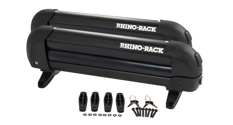 Rhino-Rack Universal Ski/Snowboard Carrier Fits 3 Pairs of Skis or 2 Snowboards Black 573