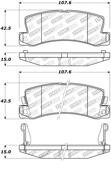 StopTech Street Touring Brake Pads 308.0325