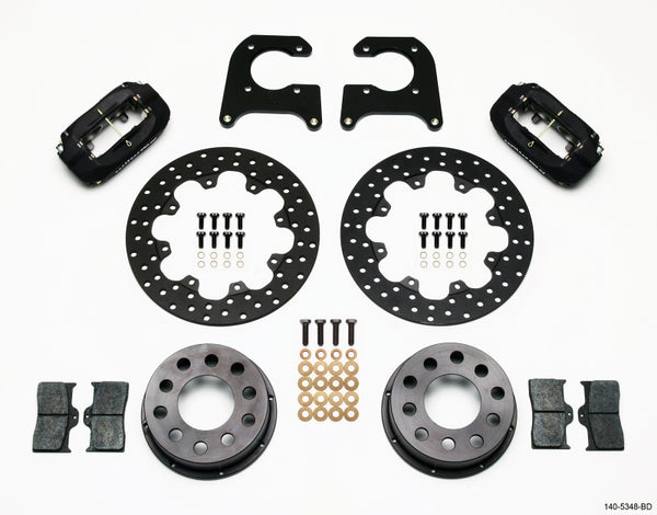Wilwood Forged Dynalite Rear Drag Kit Drilled Rotor M-W/Lamb Ends .690in Studs 140-5348-BD