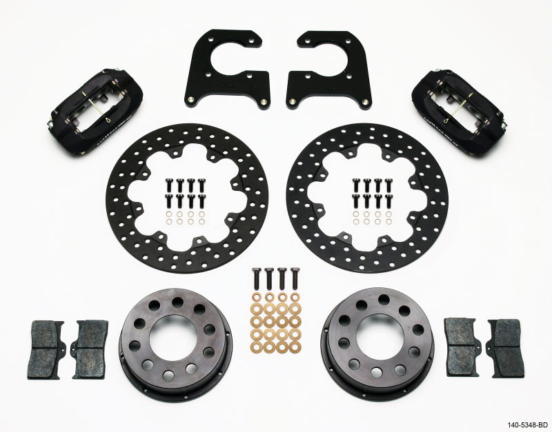 Wilwood Forged Dynalite Rear Drag Kit Drilled Rotor M-W/Lamb Ends .690in Studs 140-5348-BD