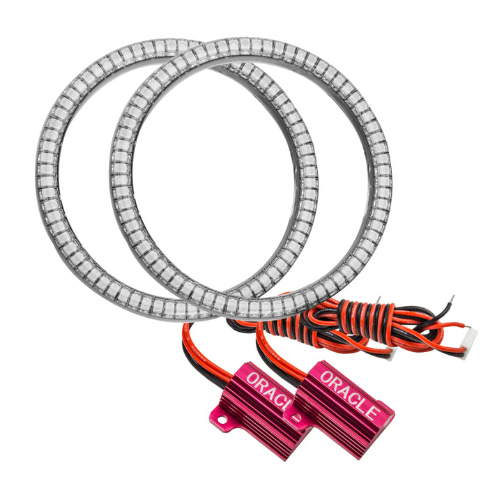 Oracle 15-21 Compatible with Dodge Challenger WP LED Fog Halo Kit Red SEE WARRANTY 1236-003