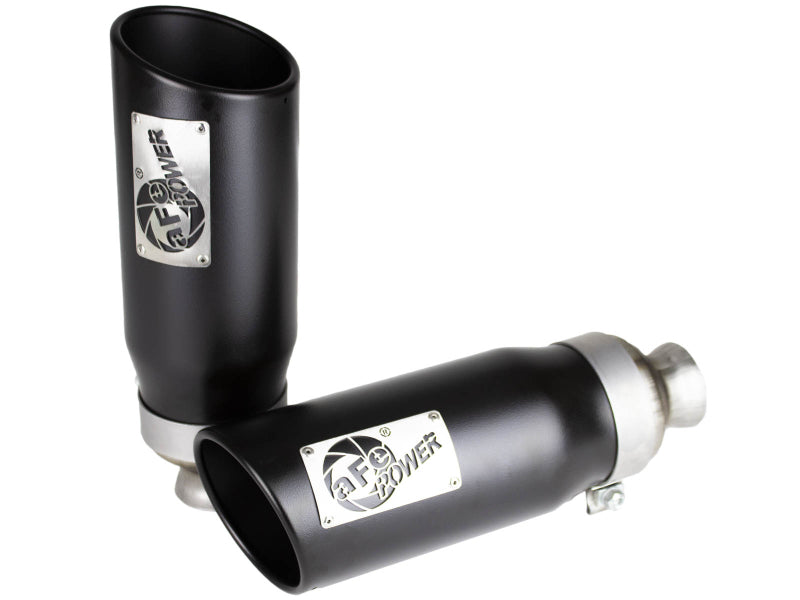 aFe MACH Force-XP 4-1/2in Steel OE Replacement Exhaust Tips 2021+ Compatible with Dodge Ram (5.7L V8) Black 49C42073-B