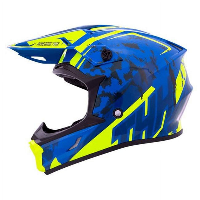 THH Helmets T710XR Renegade Blue/Yellow XS 646442