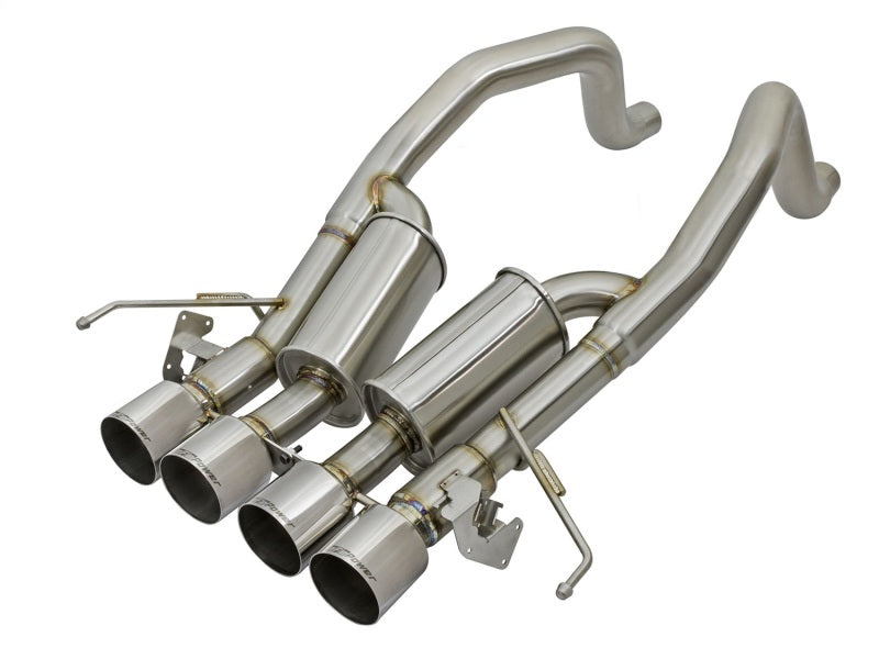 aFe MACHForce XP 3in-2 1/2in Axle Back 304SS Exhaust w/ Polished Tips 15-17 Chevy Corvette Z06 49-34082-P